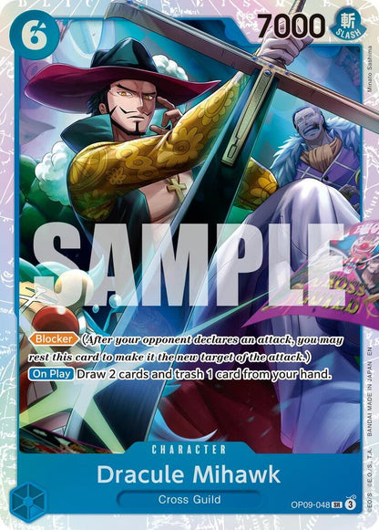 Dracule Mihawk (Reprint) OP09-048 Premium Booster -The Best- Vol. 2 One Piece Foil