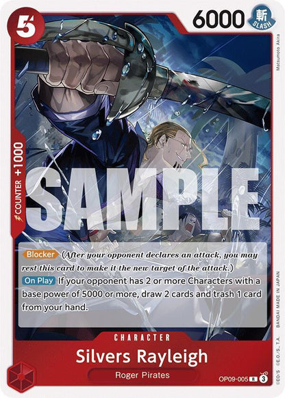 Silvers Rayleigh OP09-005 Emperors in the New World One Piece Foil Rare