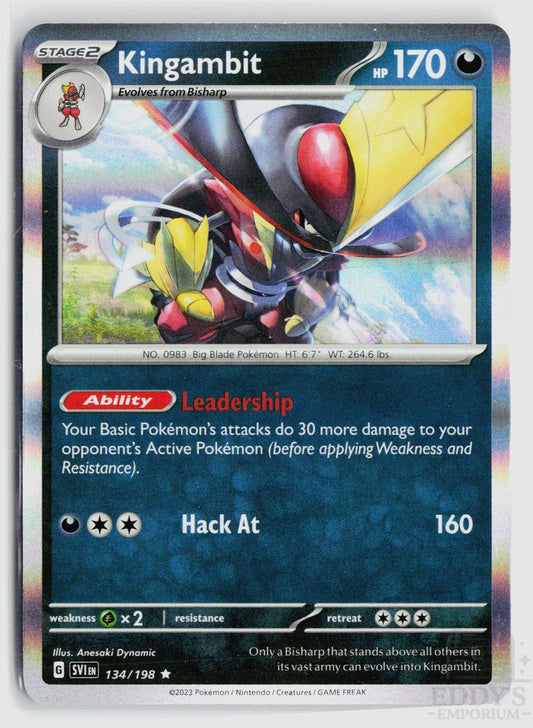 Kingambit 134/198 Scarlet & Violet Pokemon Holo