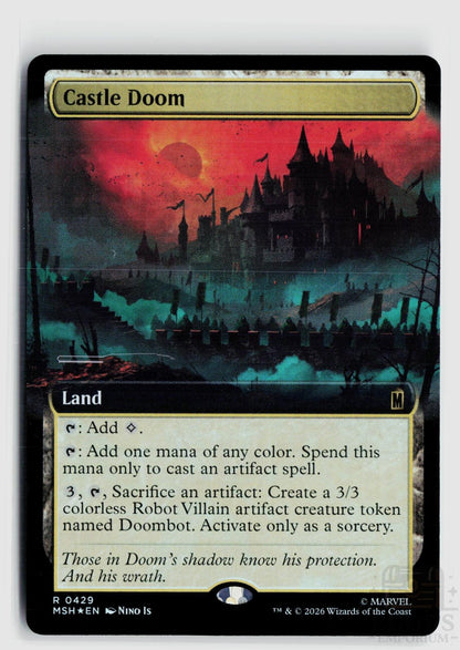 Castle Doom (Extended Art) 429 Marvel Super Heroes Magic: The Gathering Foil