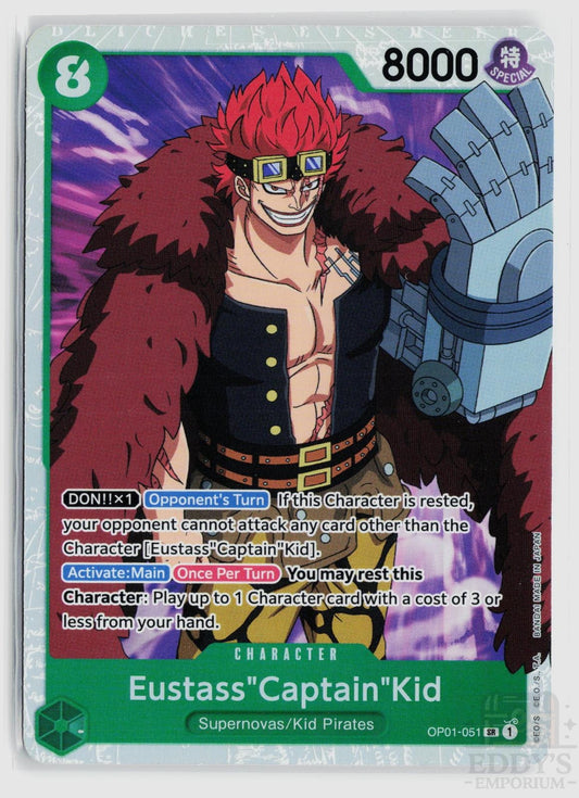 Eustass"Captain"Kid OP01-051 Romance Dawn One Piece Foil Super Rare