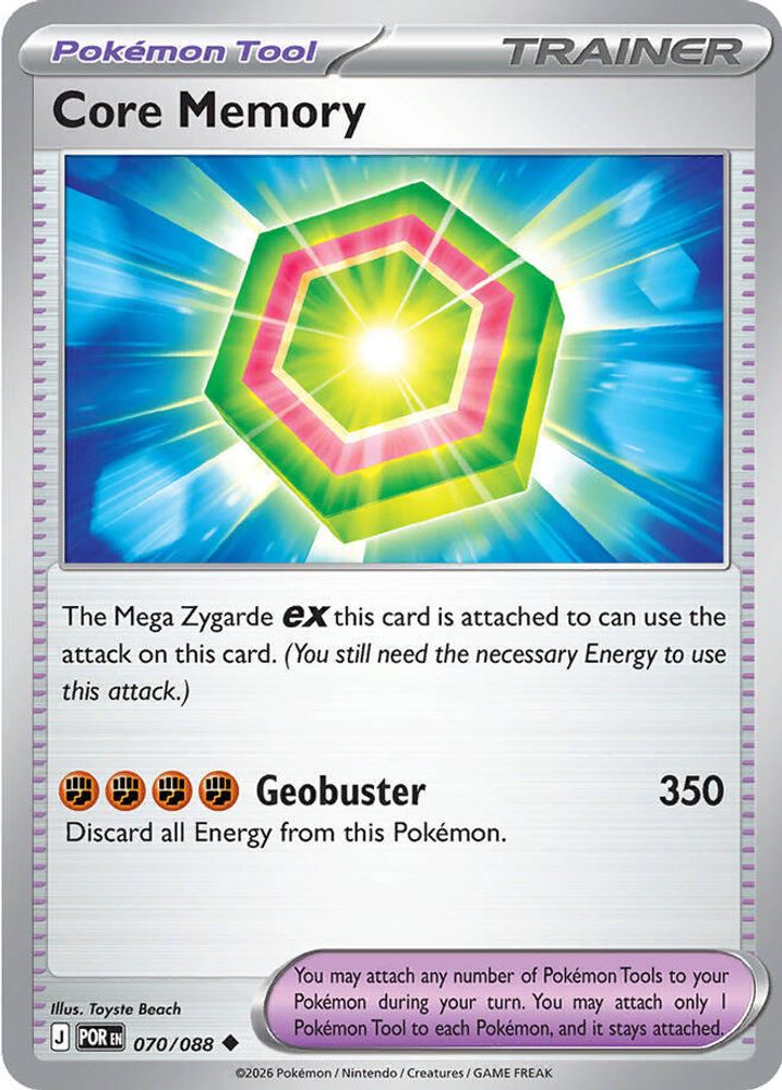 Core Memory 070/088 Perfect Order Pokemon Reverse Holo