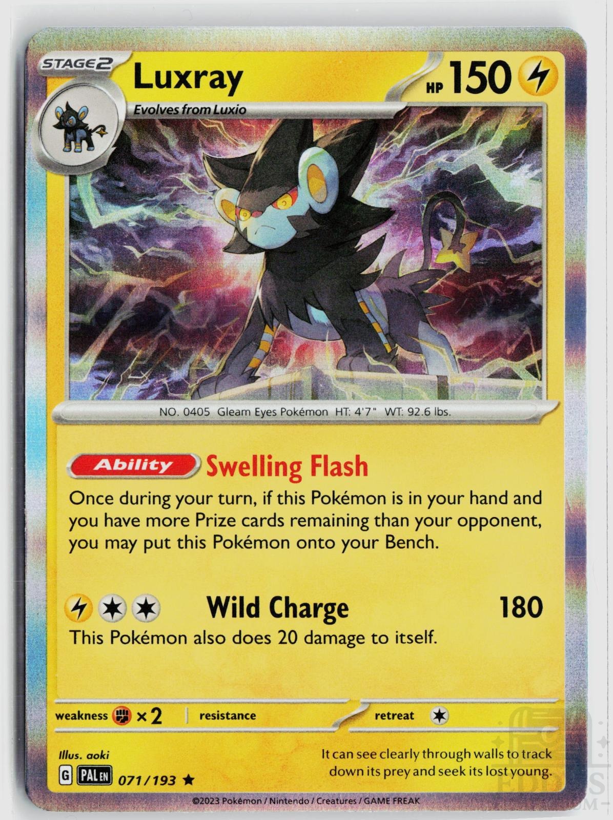 Luxray 071/193 Paldea Evolved Pokemon Holo Rare NM