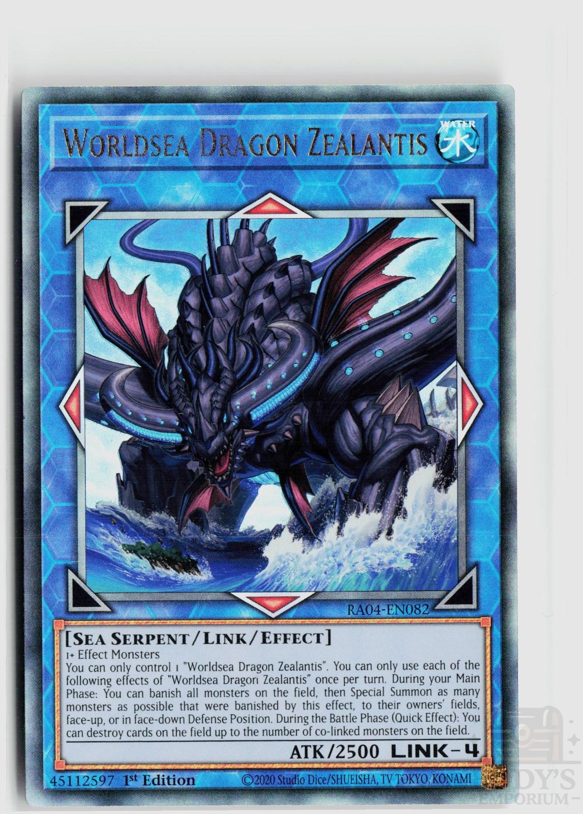 Worldsea Dragon Zealantis (PUR) RA04-EN082 Quarter Century Stampede Yu-Gi-Oh 1st Edition NM