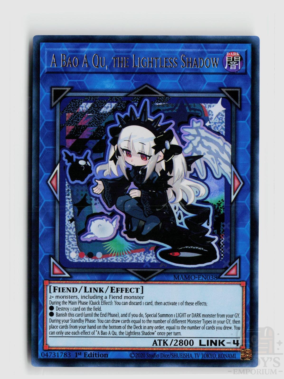A Bao A Qu, the Lightless Shadow MAMO-EN038 Magnificent Monsters Yu-Gi-Oh 1st Edition NM