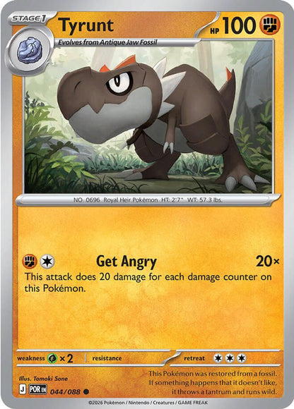 Tyrunt 044/088 Perfect Order Pokemon Reverse Holo
