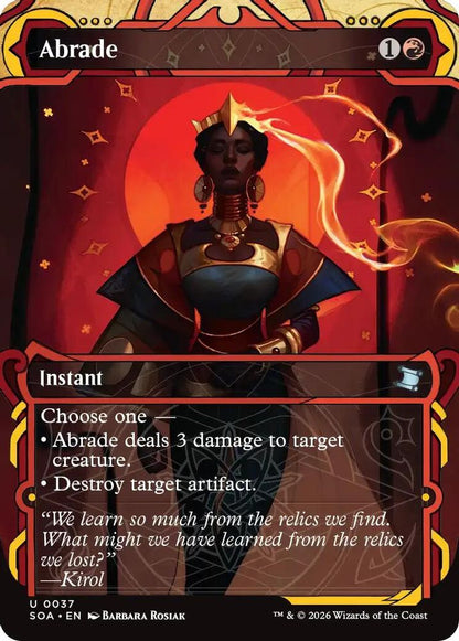 Abrade 37 Secrets of Strixhaven: Mystical Archive Magic: The Gathering Uncommon