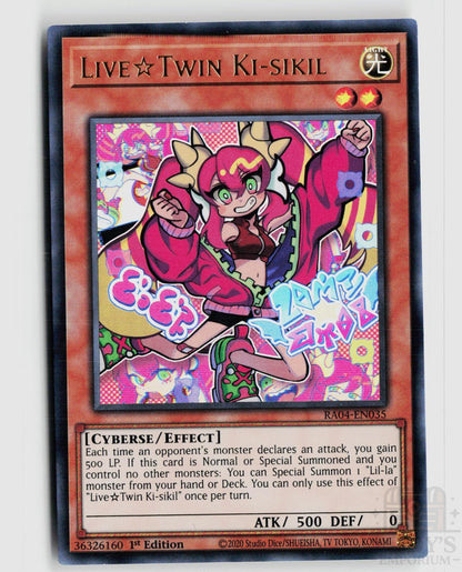 Live Twin Ki-sikil (UR) RA04-EN035 Quarter Century Stampede Yu-Gi-Oh 1st Edition NM