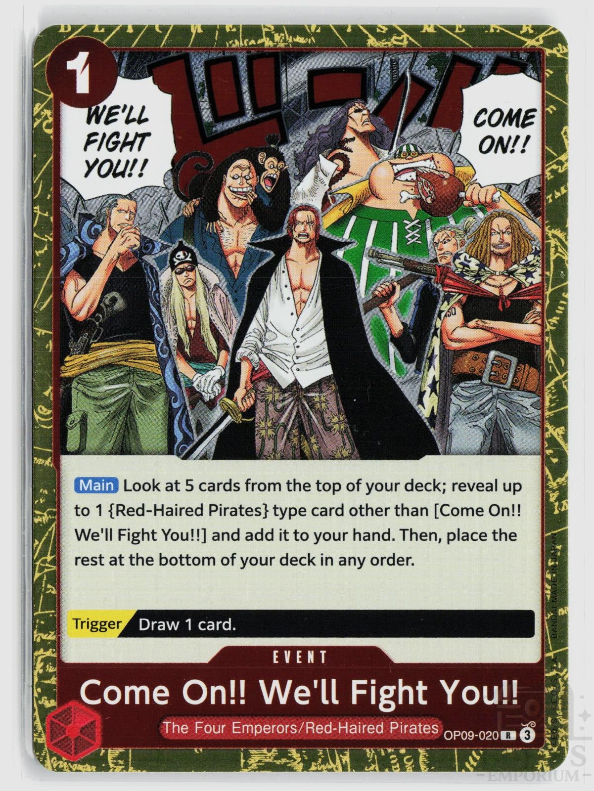 Come On!! We'll Fight You!! (Reprint) OP09-020 Premium Booster -The Best- Vol. 2 One Piece Foil