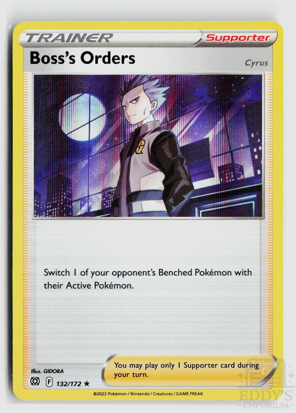 Boss's Orders 132/172 Brilliant Stars Pokemon Holo Rare NM