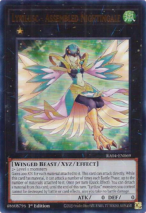 Lyrilusc - Assembled Nightingale (UR) RA04-EN069 Quarter Century Stampede Yu-Gi-Oh 1st Edition NM