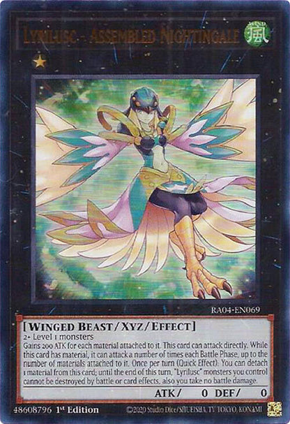 Lyrilusc - Assembled Nightingale (UR) RA04-EN069 Quarter Century Stampede Yu-Gi-Oh 1st Edition NM