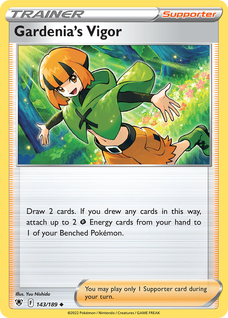 Gardenia's Vigor 143/189 Astral Radiance Pokemon Reverse Holo Uncommon NM