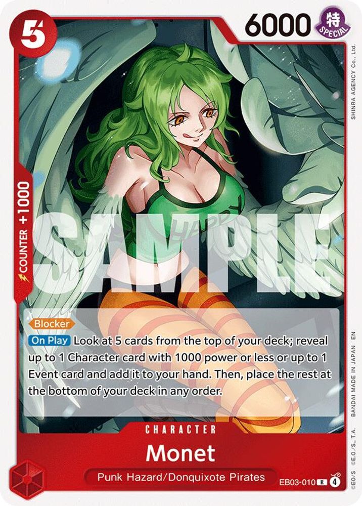 Monet EB03-010 Extra Booster: One Piece Heroines Edition One Piece Foil Rare