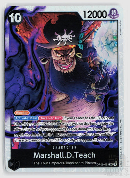 Marshall.D.Teach (Reprint) OP09-093 Premium Booster -The Best- Vol. 2 One Piece Foil