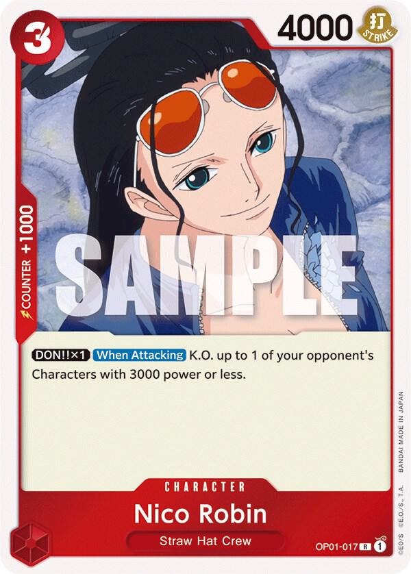 Nico Robin OP01-017 Romance Dawn One Piece Foil Rare