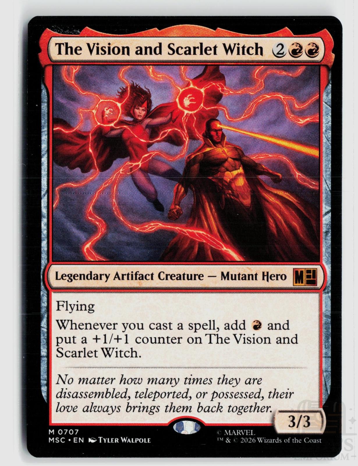 The Vision and Scarlet Witch 707 Commander: Marvel Super Heroes Magic: The Gathering