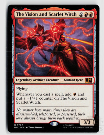 The Vision and Scarlet Witch 707 Commander: Marvel Super Heroes Magic: The Gathering