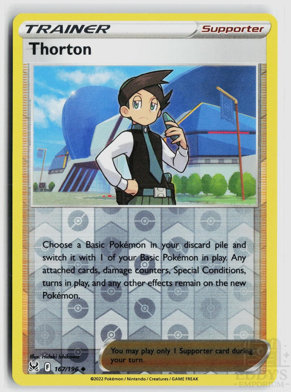 Thorton 167/196 Lost Origin Pokemon Reverse Holo Uncommon NM