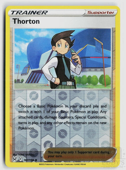 Thorton 167/196 Lost Origin Pokemon Reverse Holo Uncommon NM