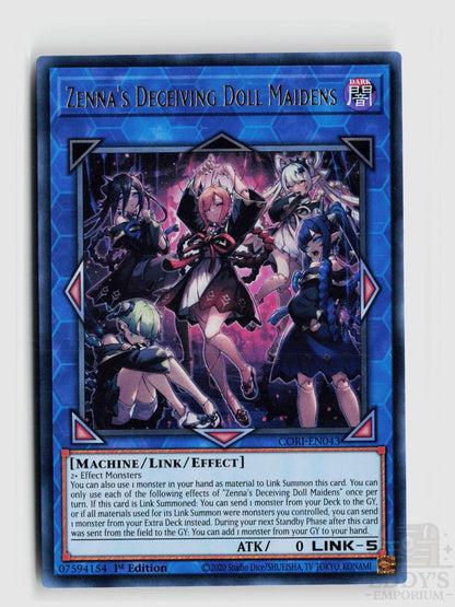 Zenna's Deceiving Doll Maidens CORI-EN043 Chaos Origins Yu-Gi-Oh 1st Edition NM