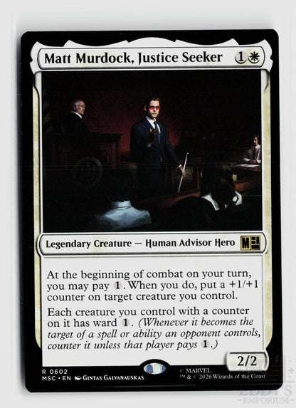 Matt Murdock, Justice Seeker 602 Commander: Marvel Super Heroes Magic: The Gathering