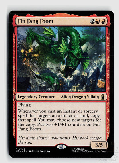 Fin Fang Foom 129 Marvel Super Heroes Magic: The Gathering Rare