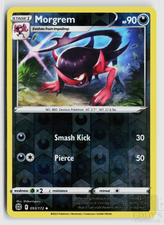 Morgrem 093/172 Brilliant Stars Pokemon Reverse Holo