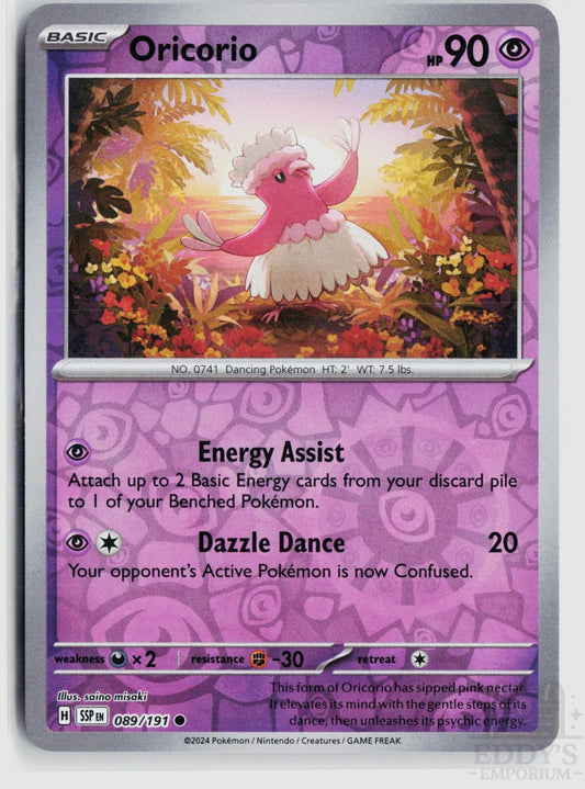 Oricorio 089/191 Surging Sparks Pokemon Reverse Holo