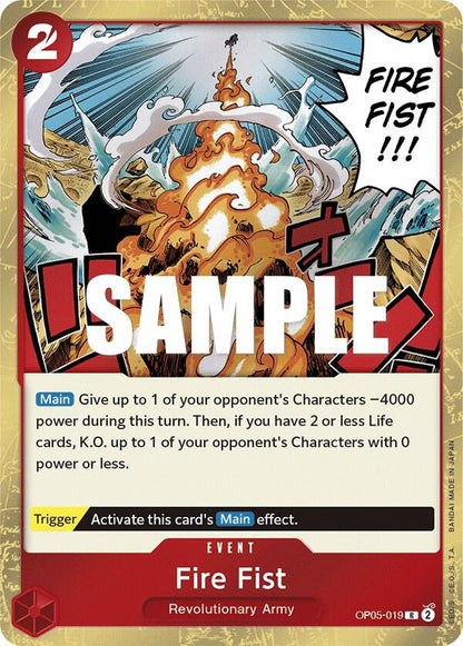 Fire Fist OP05-019 Awakening of the New Era One Piece Foil Rare