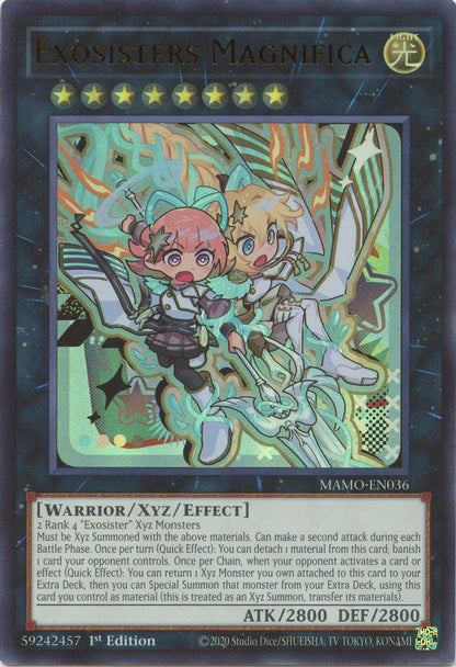 Exosisters Magnifica MAMO-EN036 Magnificent Monsters Yu-Gi-Oh 1st Edition NM