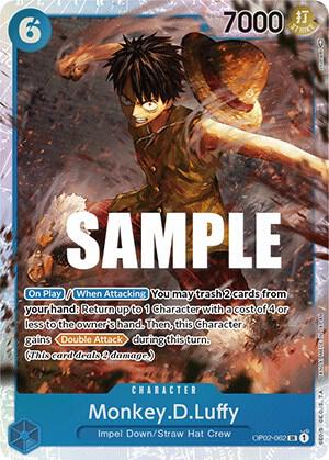 Monkey.D.Luffy (062) OP02-062 Paramount War One Piece Foil Super Rare