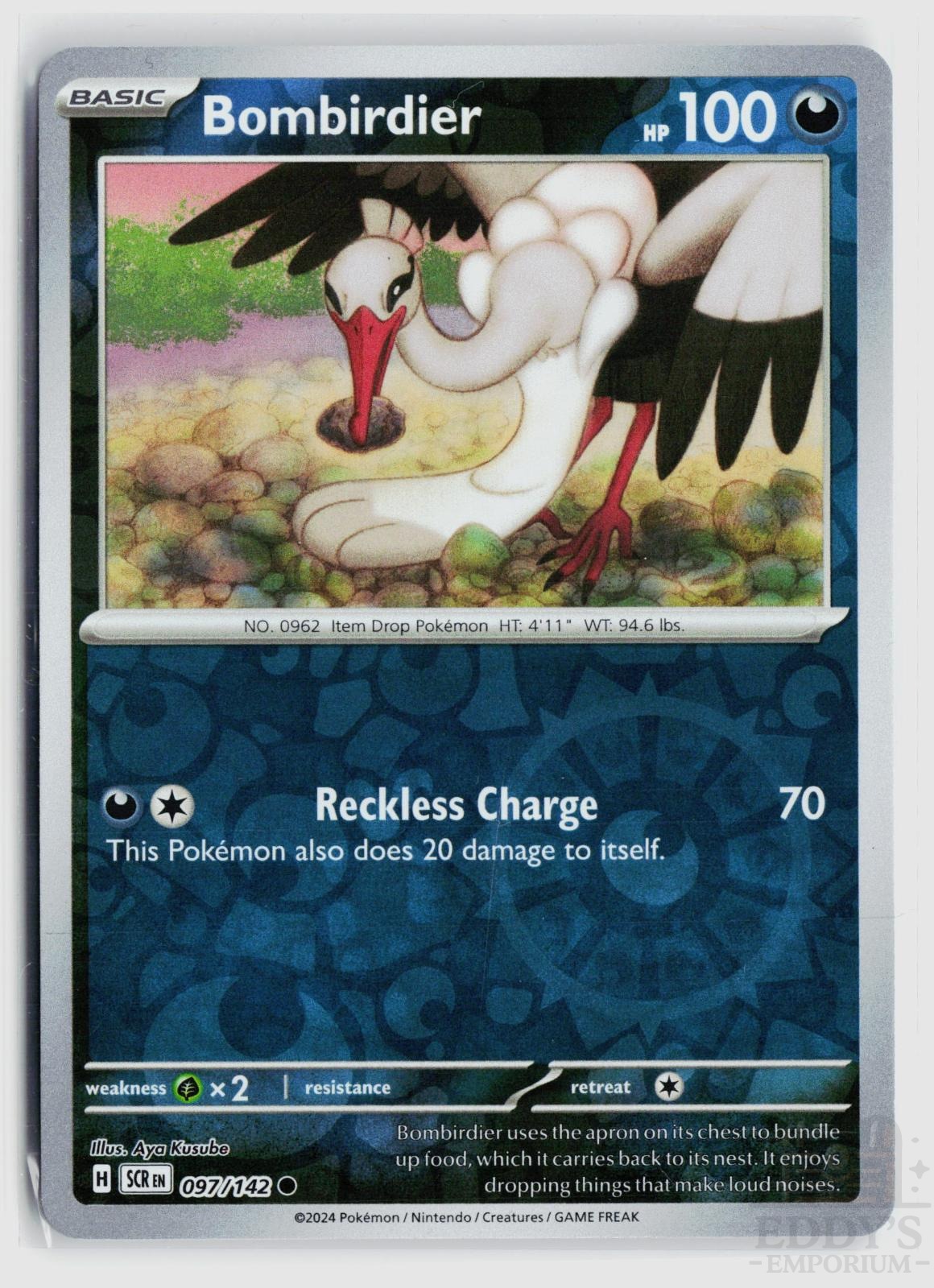 Bombirdier 097/142 Stellar Crown Pokemon Reverse Holo Common NM