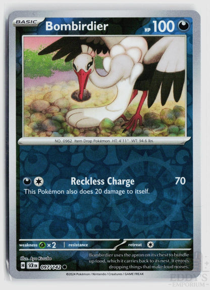 Bombirdier 097/142 Stellar Crown Pokemon Reverse Holo Common NM