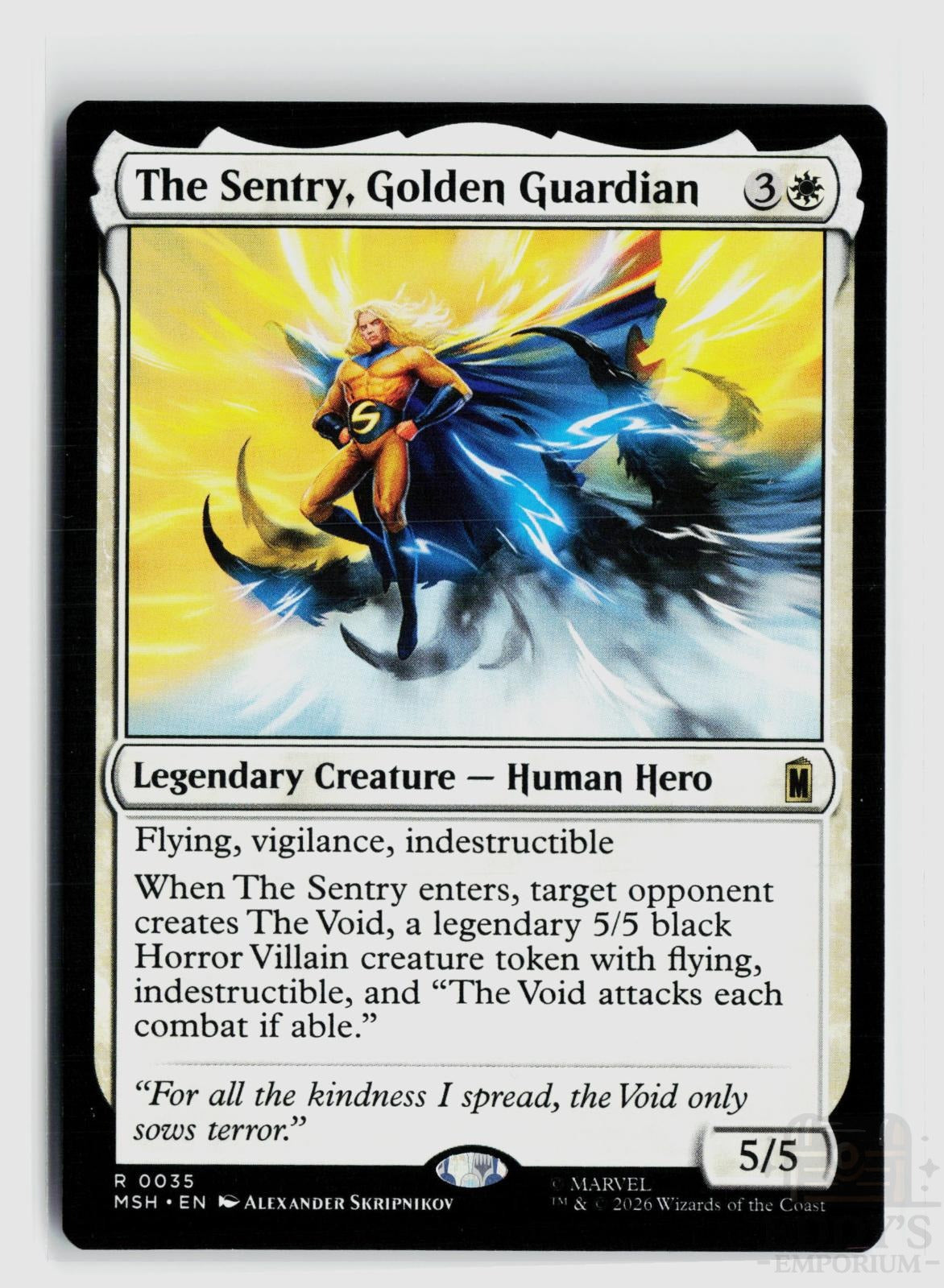 The Sentry, Golden Guardian 35 Marvel Super Heroes Magic: The Gathering