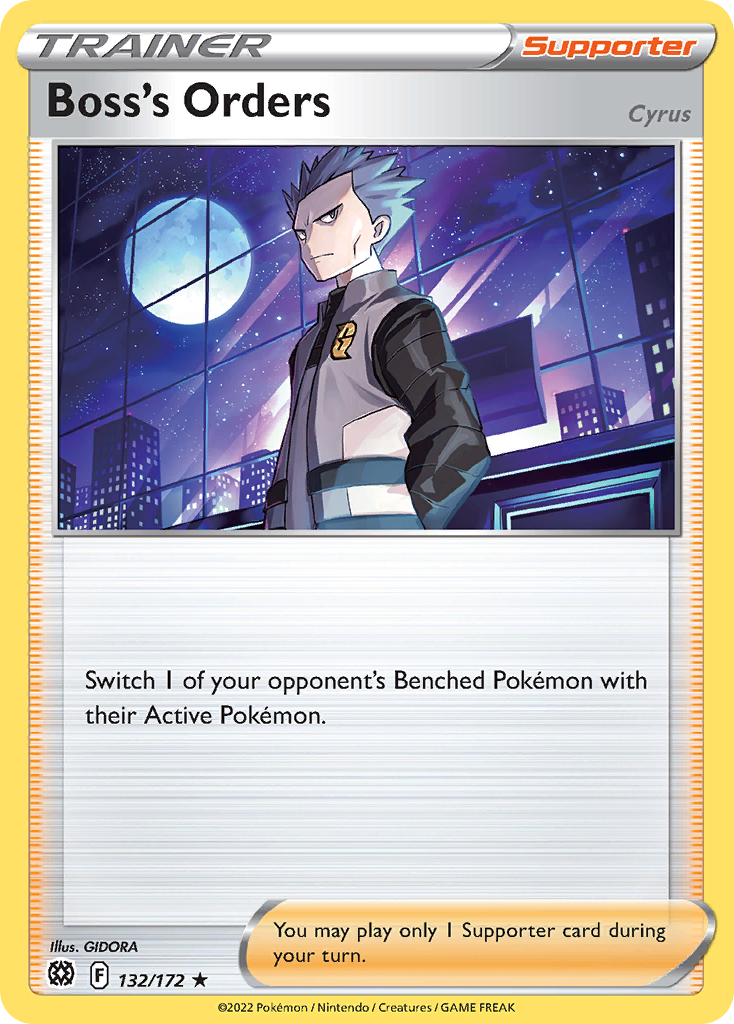 Boss's Orders 132/172 Brilliant Stars Pokemon Holo Rare NM