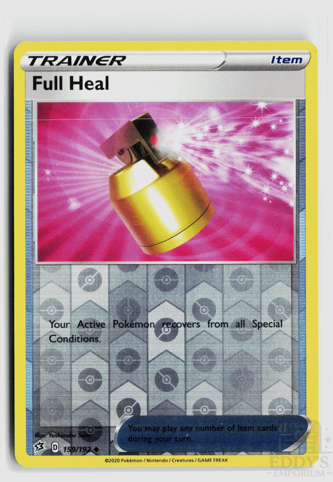 Full Heal 159/192 Rebel Clash Pokemon Reverse Holo Uncommon NM