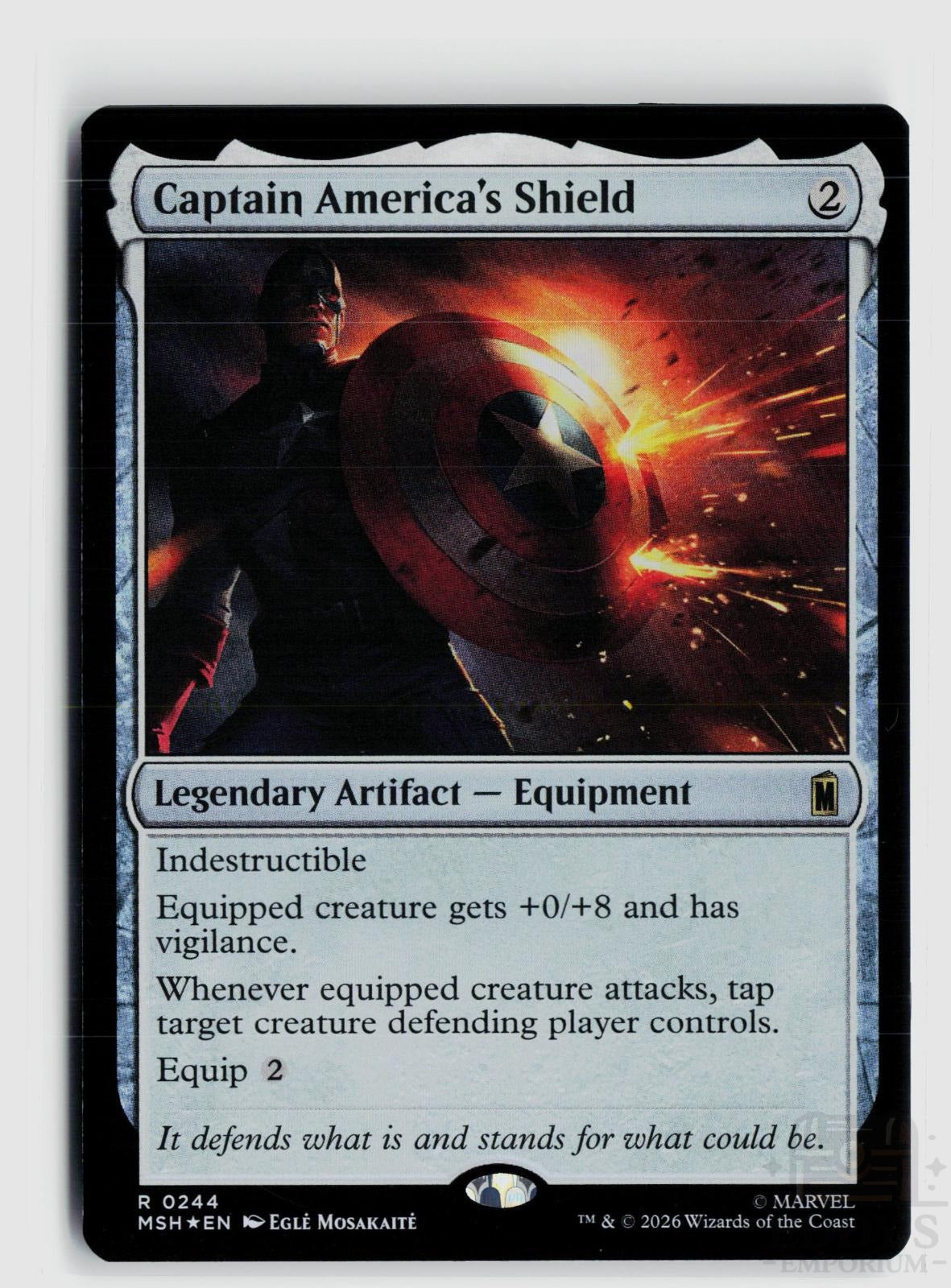 Captain America's Shield 244 Marvel Super Heroes Magic: The Gathering Foil Rare