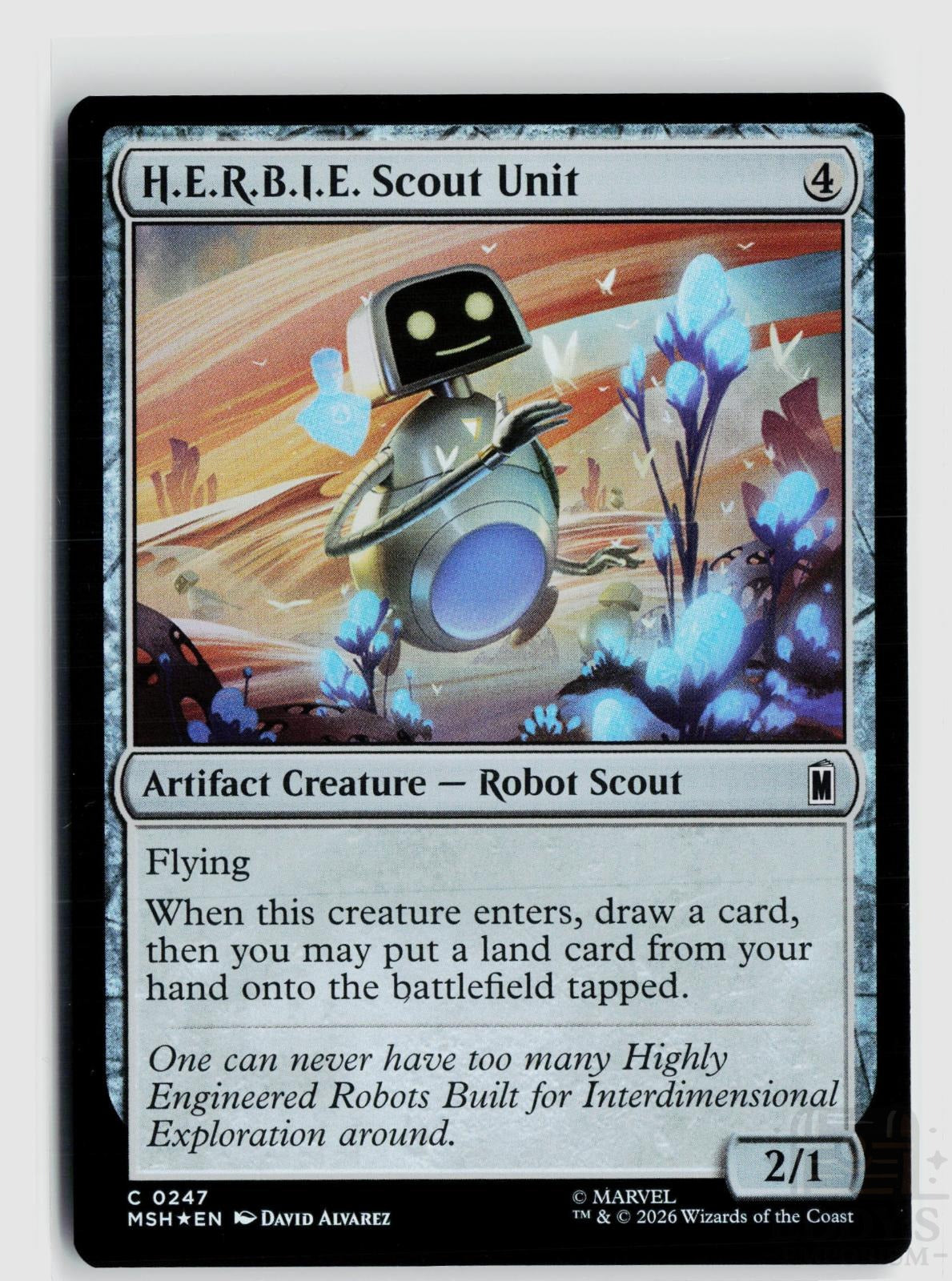 H.E.R.B.I.E. Scout Unit 247 Marvel Super Heroes Magic: The Gathering Foil