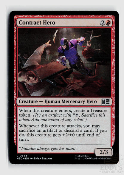 Contract Hero 683 Commander: Marvel Super Heroes Magic: The Gathering Foil