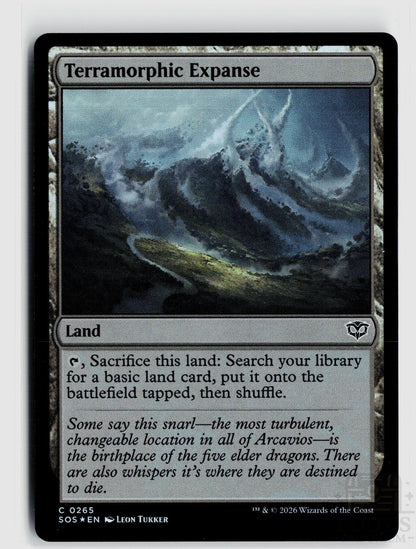 Terramorphic Expanse 265 Secrets of Strixhaven Magic: The Gathering Foil Common