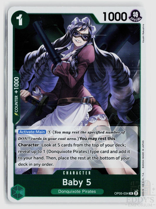 Baby 5 (Reprint) OP05-034 Premium Booster -The Best- One Piece Foil Rare