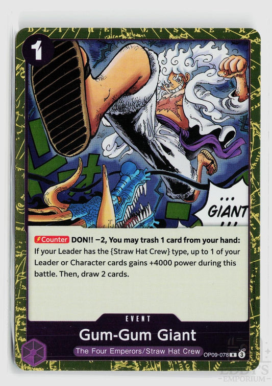 Gum-Gum Giant (Reprint) OP09-078 Premium Booster -The Best- Vol. 2 One Piece Foil