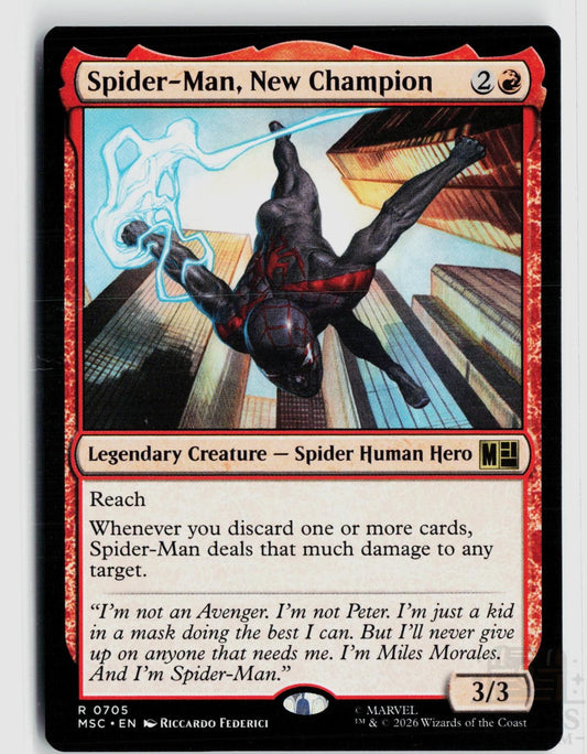 Spider-Man, New Champion 705 Commander: Marvel Super Heroes Magic: The Gathering