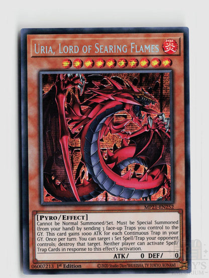 Uria, Lord of Searing Flames MP21-EN252 Yu-Gi-Oh 2021 Tin of Ancient Battles