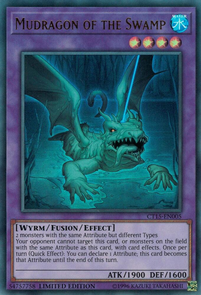 Mudragon of the Swamp CT15-EN005 2018 Mega-Tins Yu-Gi-Oh Limited Ultra Rare NM