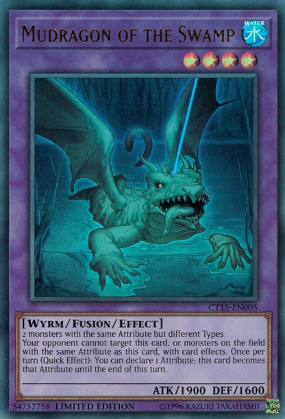 Mudragon of the Swamp CT15-EN005 2018 Mega-Tins Yu-Gi-Oh Limited Ultra Rare NM