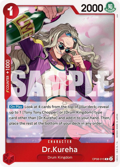 Dr.Kureha OP08-015 Two Legends One Piece Foil Rare