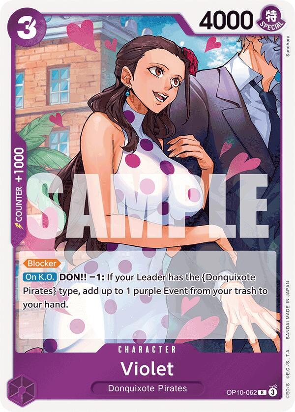Violet OP10-062 Royal Blood One Piece Foil Rare