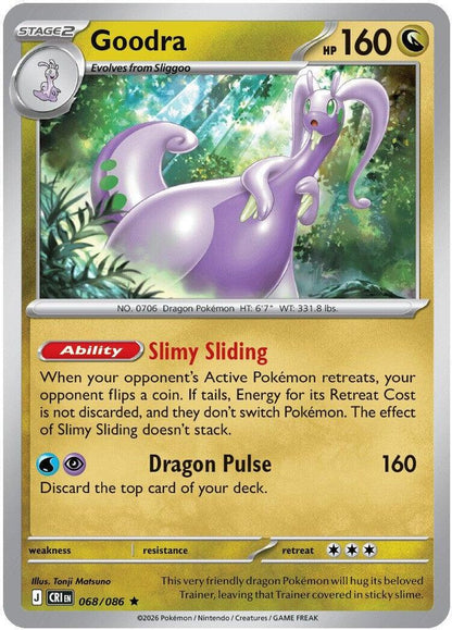 Goodra 068/086 Chaos Rising Pokemon Holo Rare NM